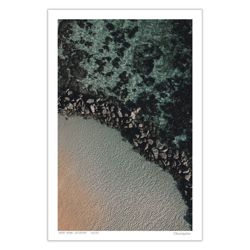 Nature’s Playground – Aerial Print of Soldiers Beach, NSW