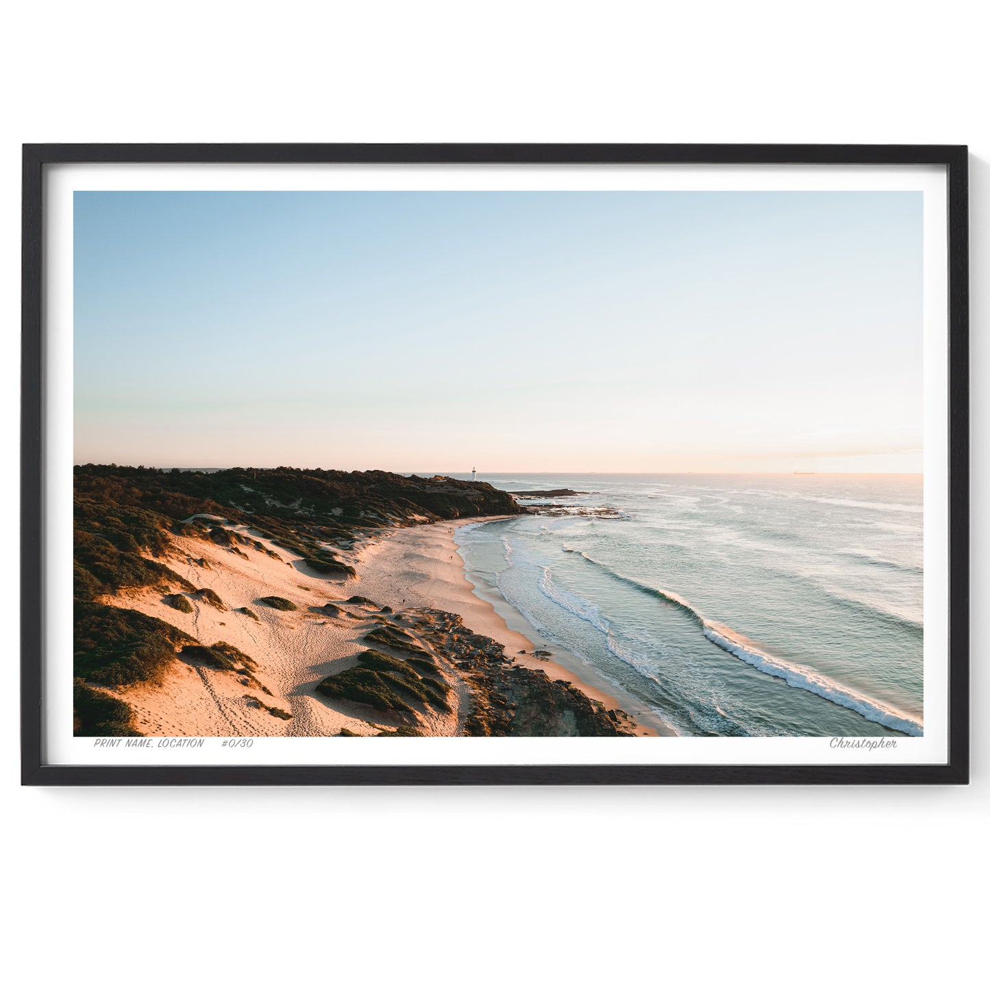 Golden Shores – Coastal Print of Norah Head, NSW