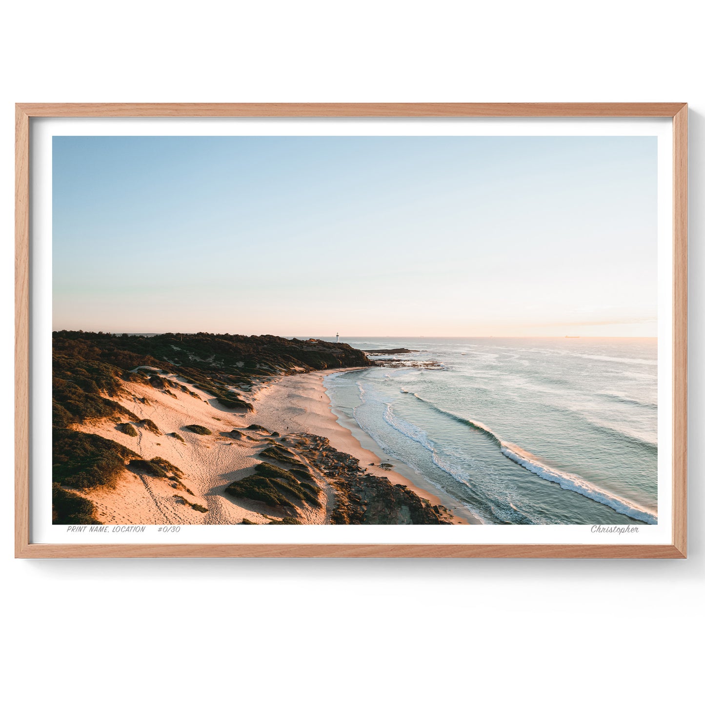 Golden Shores – Coastal Print of Norah Head, NSW