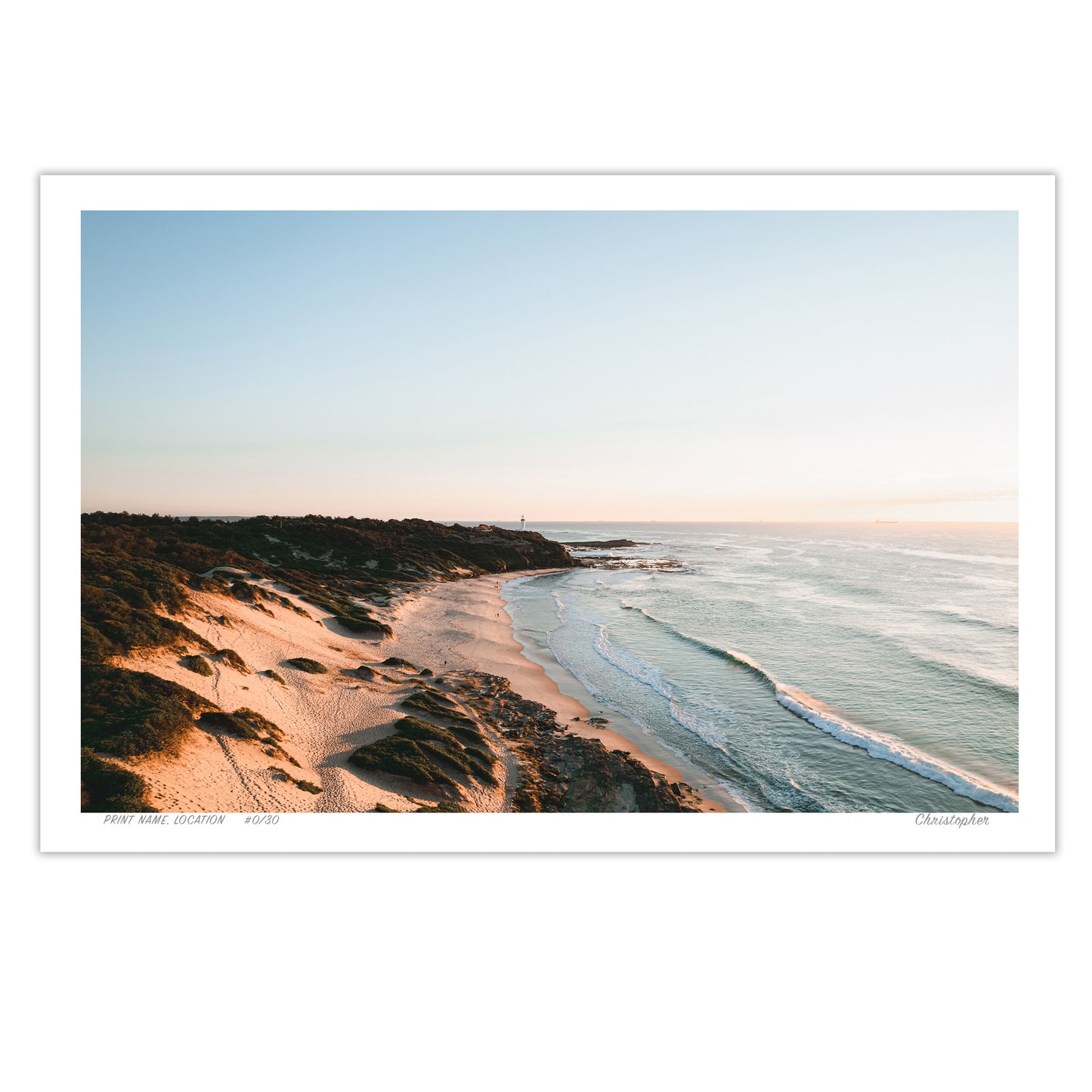 Golden Shores – Coastal Print of Norah Head, NSW