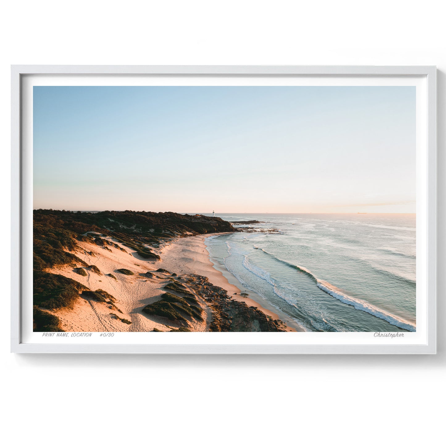 Golden Shores – Coastal Print of Norah Head, NSW