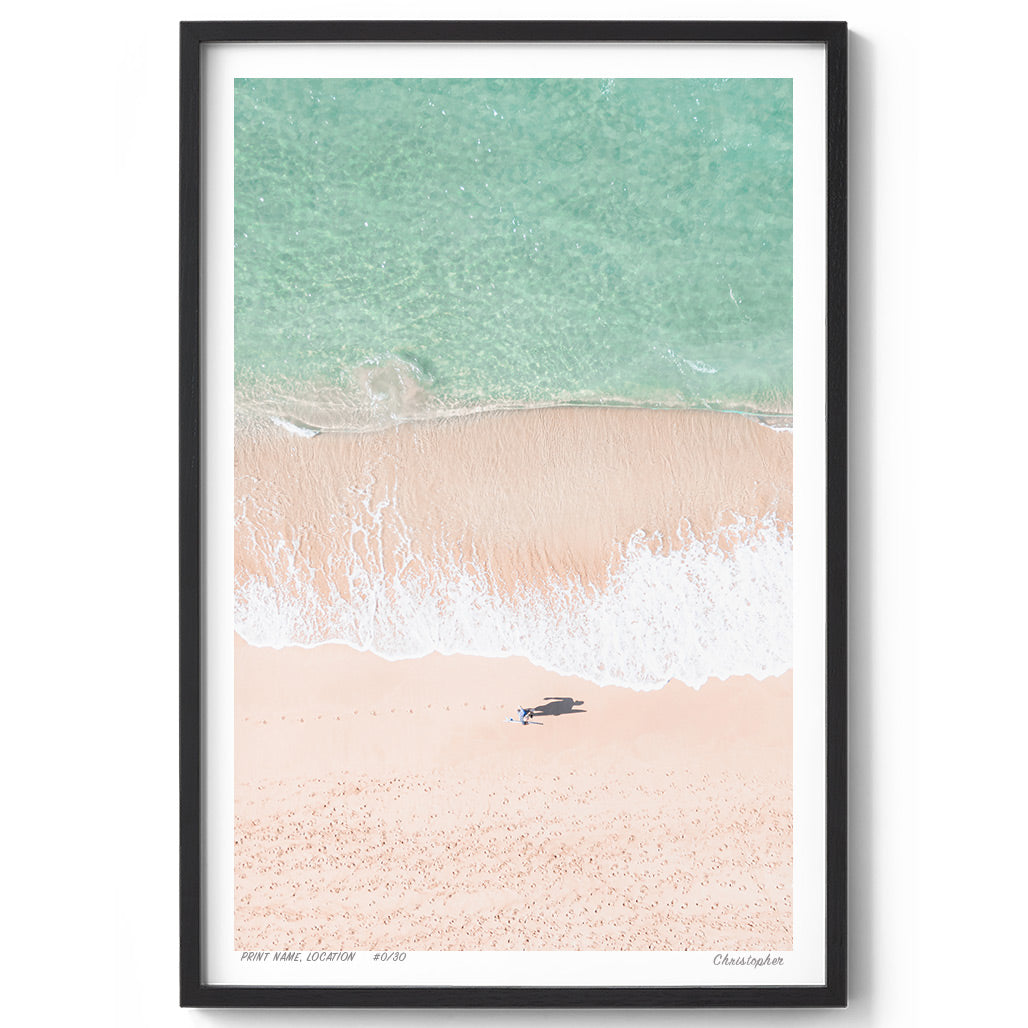 Scout - Aerial Beach Print of North Avoca, NSW