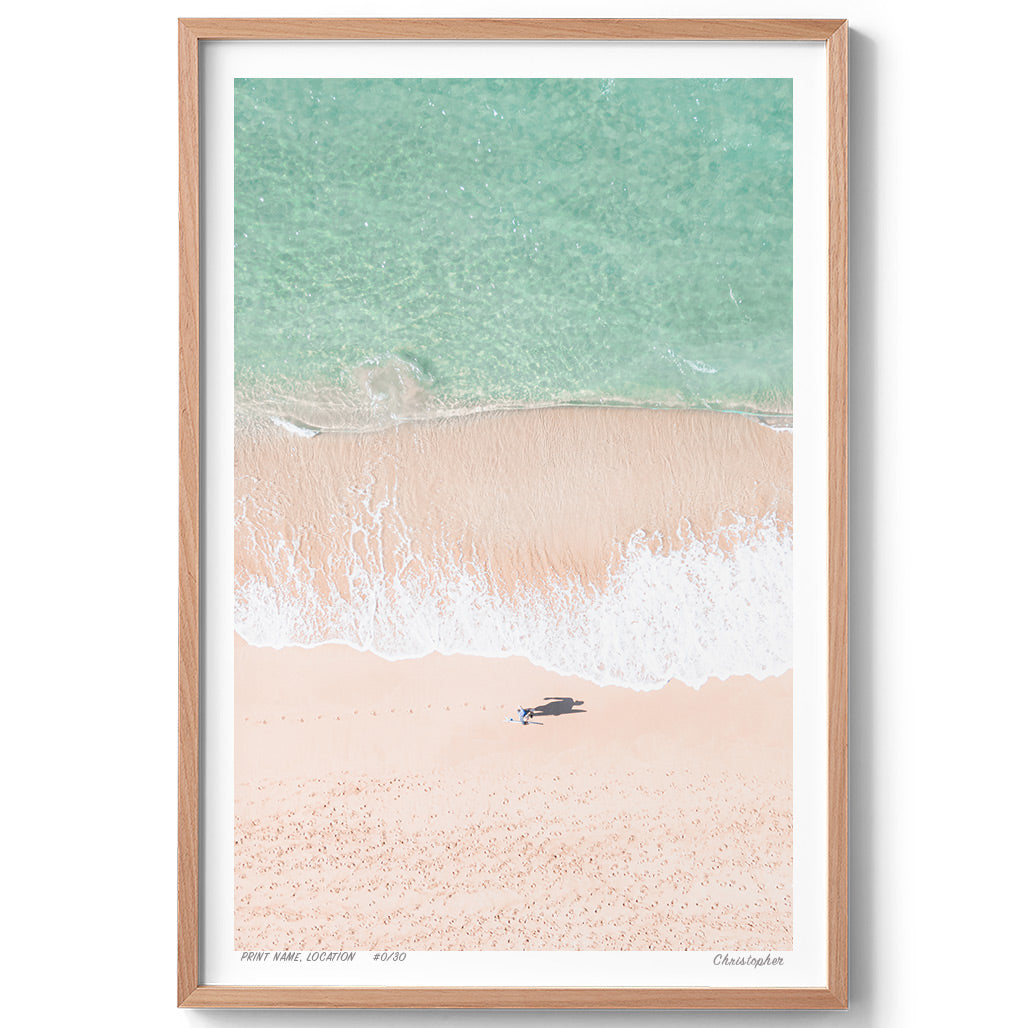 Scout - Aerial Beach Print of North Avoca, NSW