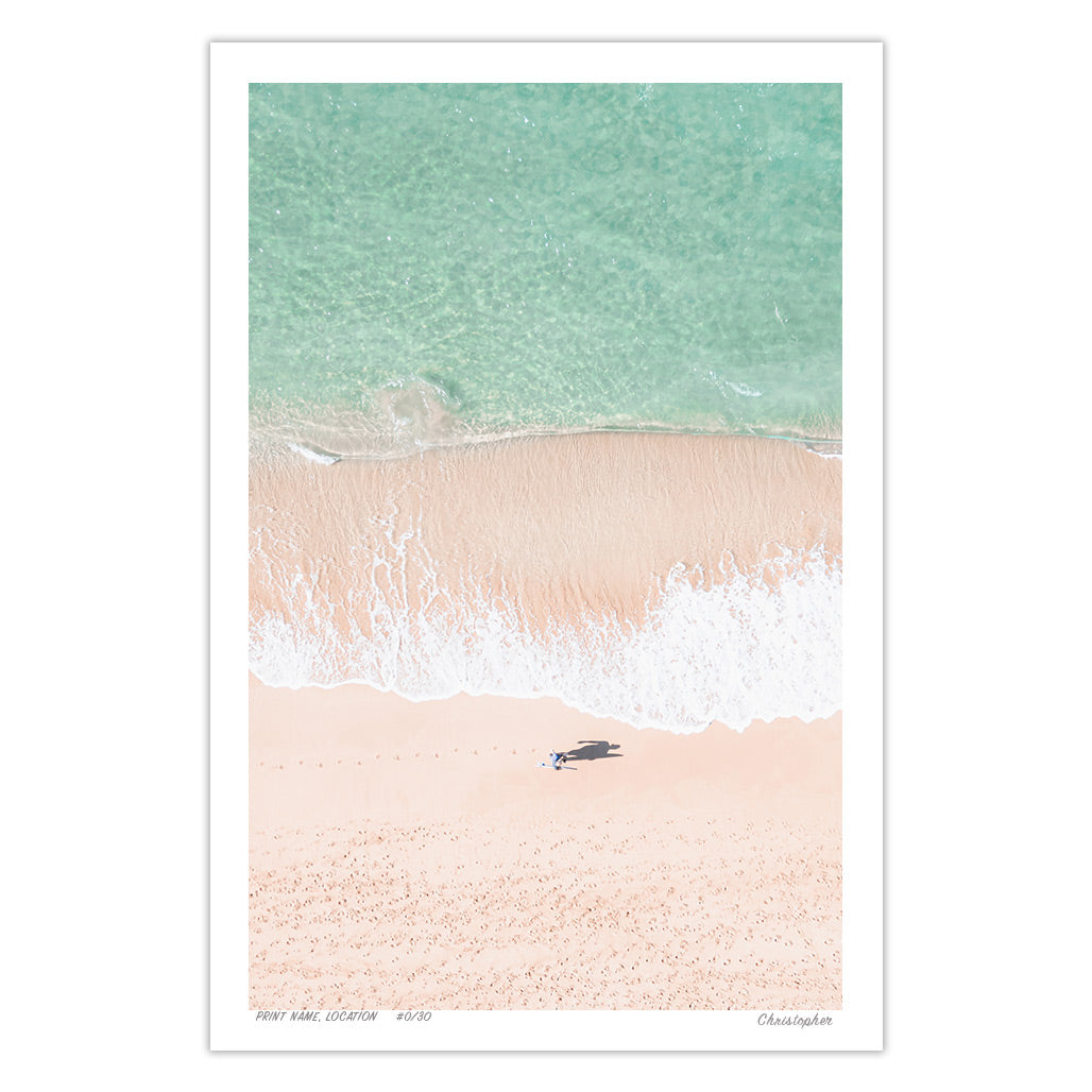Scout - Aerial Beach Print of North Avoca, NSW