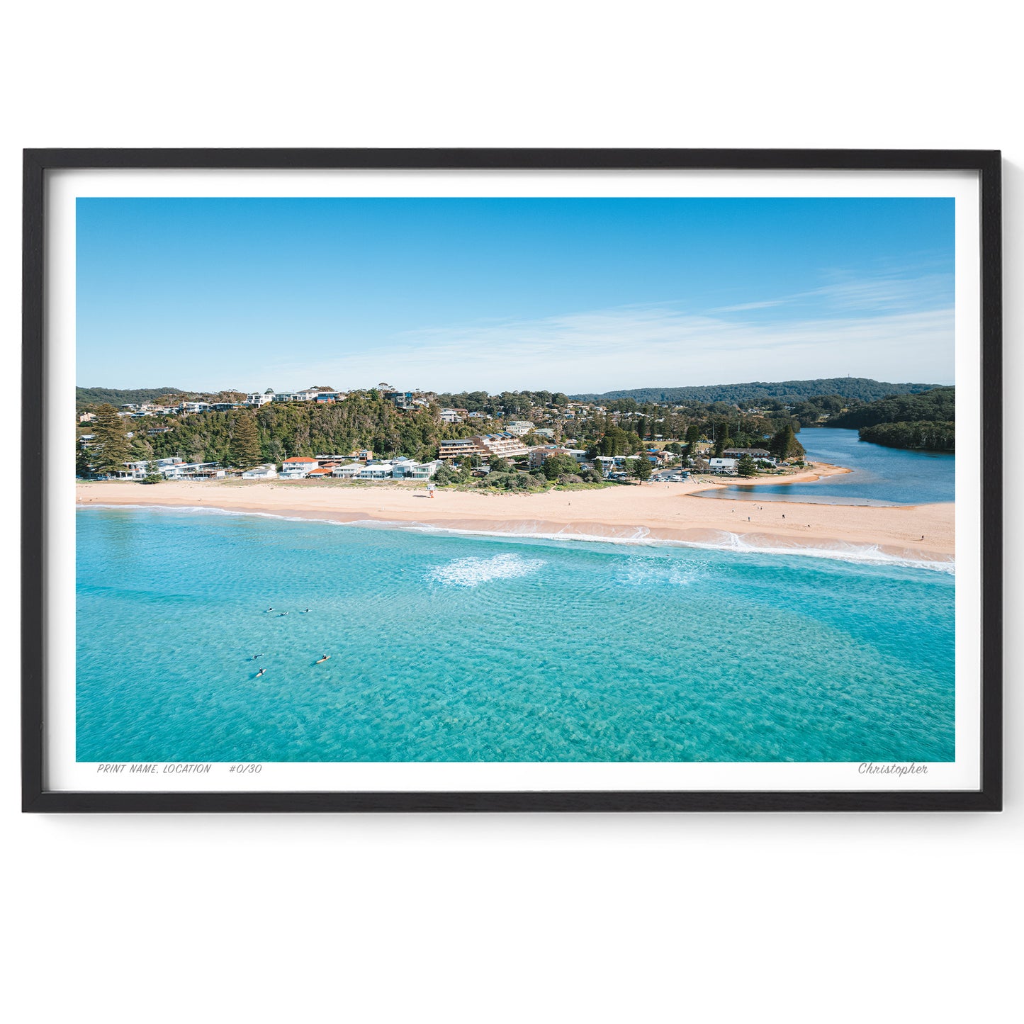 Lagoon House – Aerial Print of North Avoca Beach, NSW