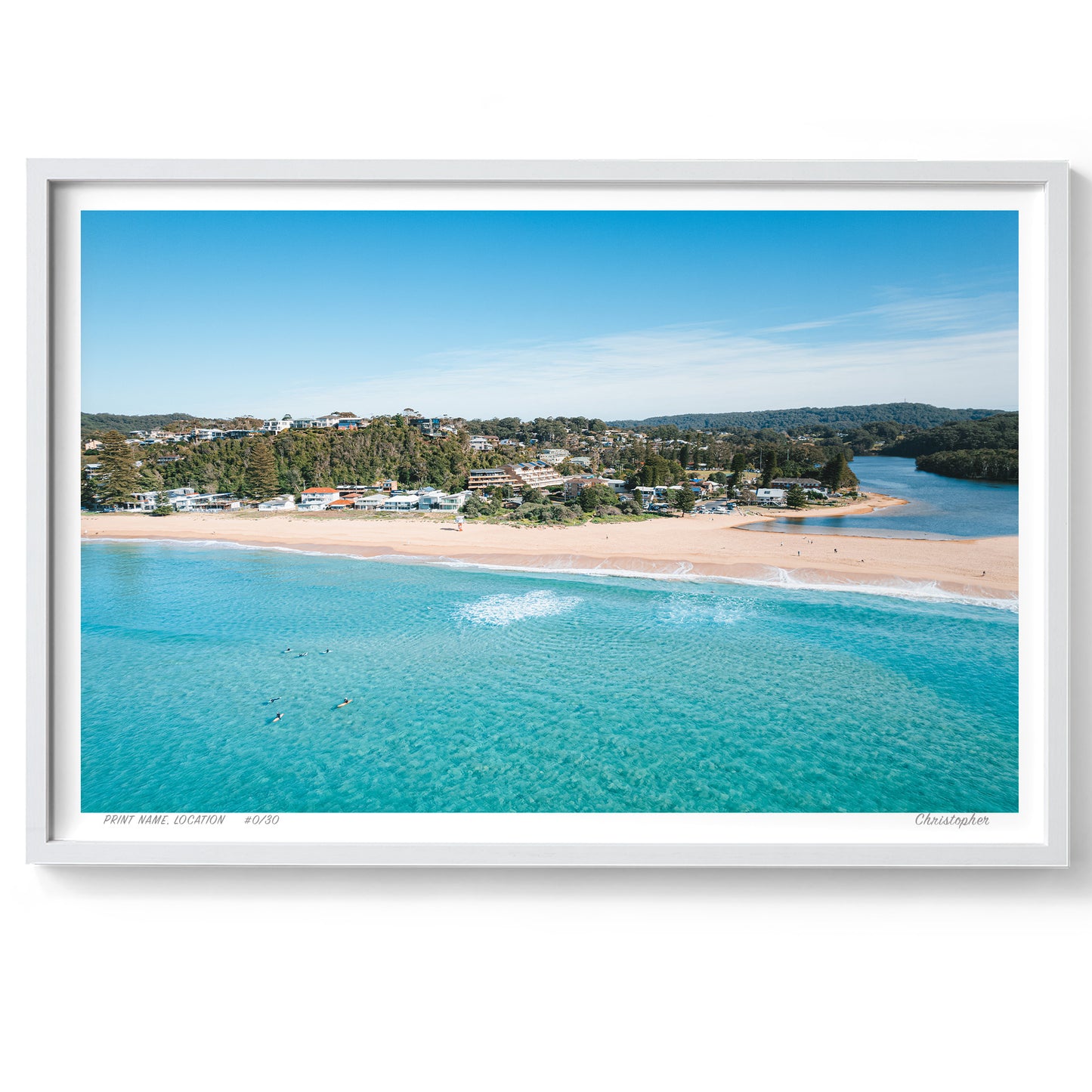 Lagoon House – Aerial Print of North Avoca Beach, NSW