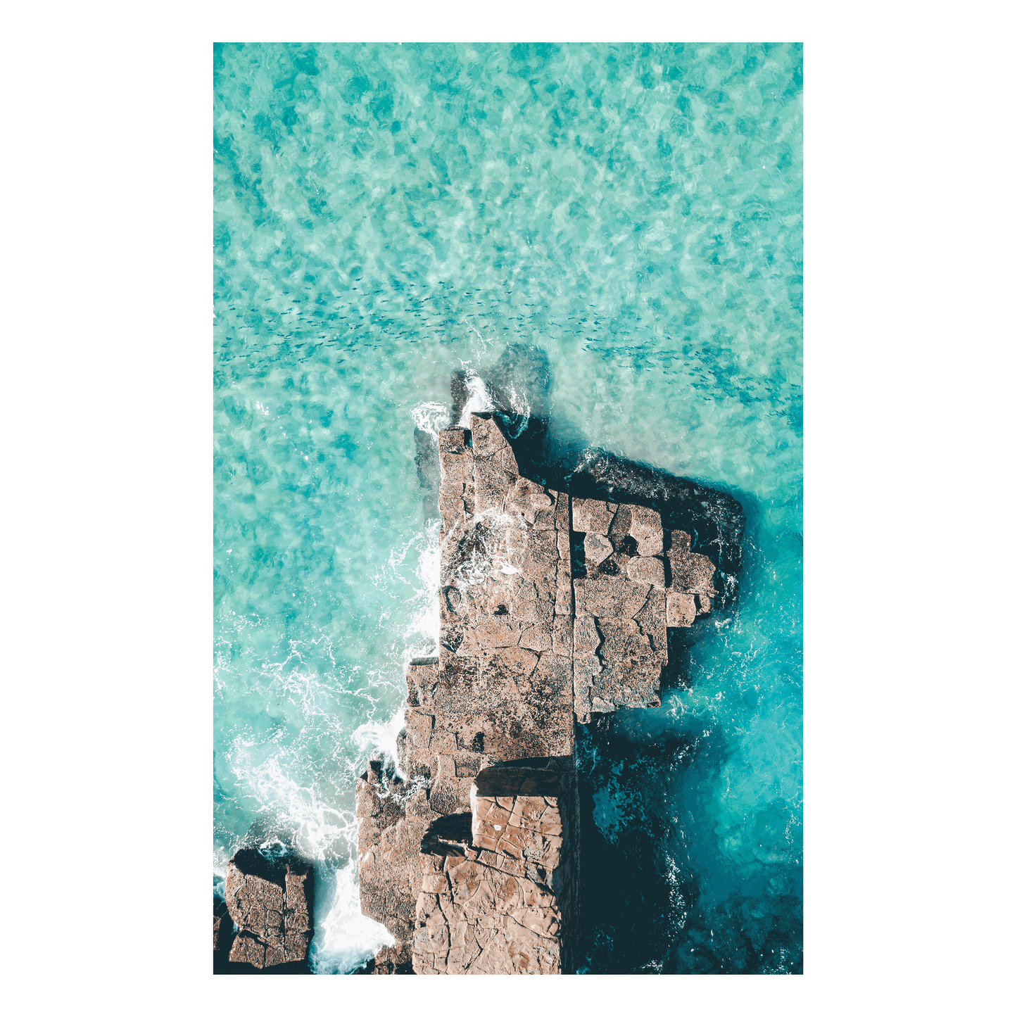 Passing By – Aerial Print of North Avoca Beach, NSW