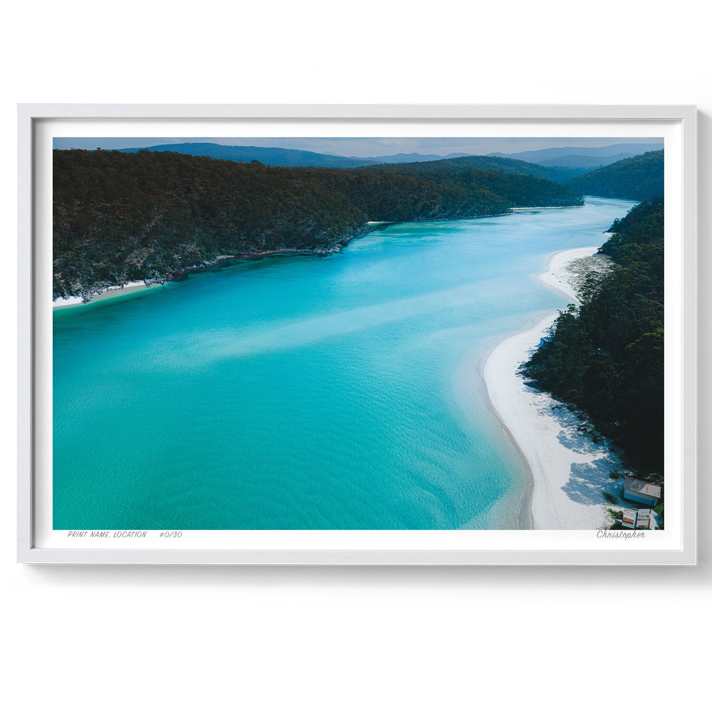 Turquoise Curves - Beach Aerial Print of Pambula, South Coast, NSW