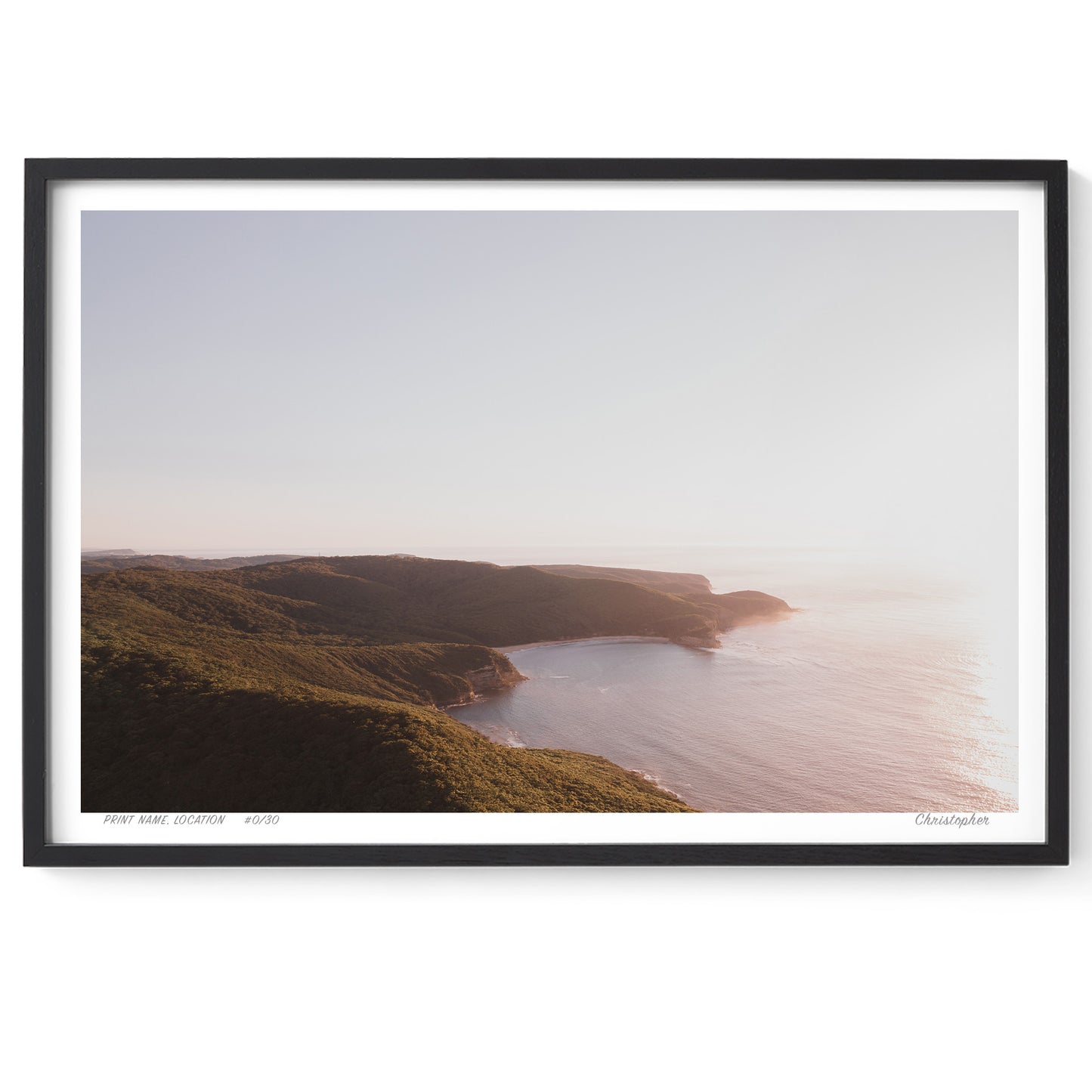 Rays – Aerial Coastal Print of Putty Beach, Central Coast