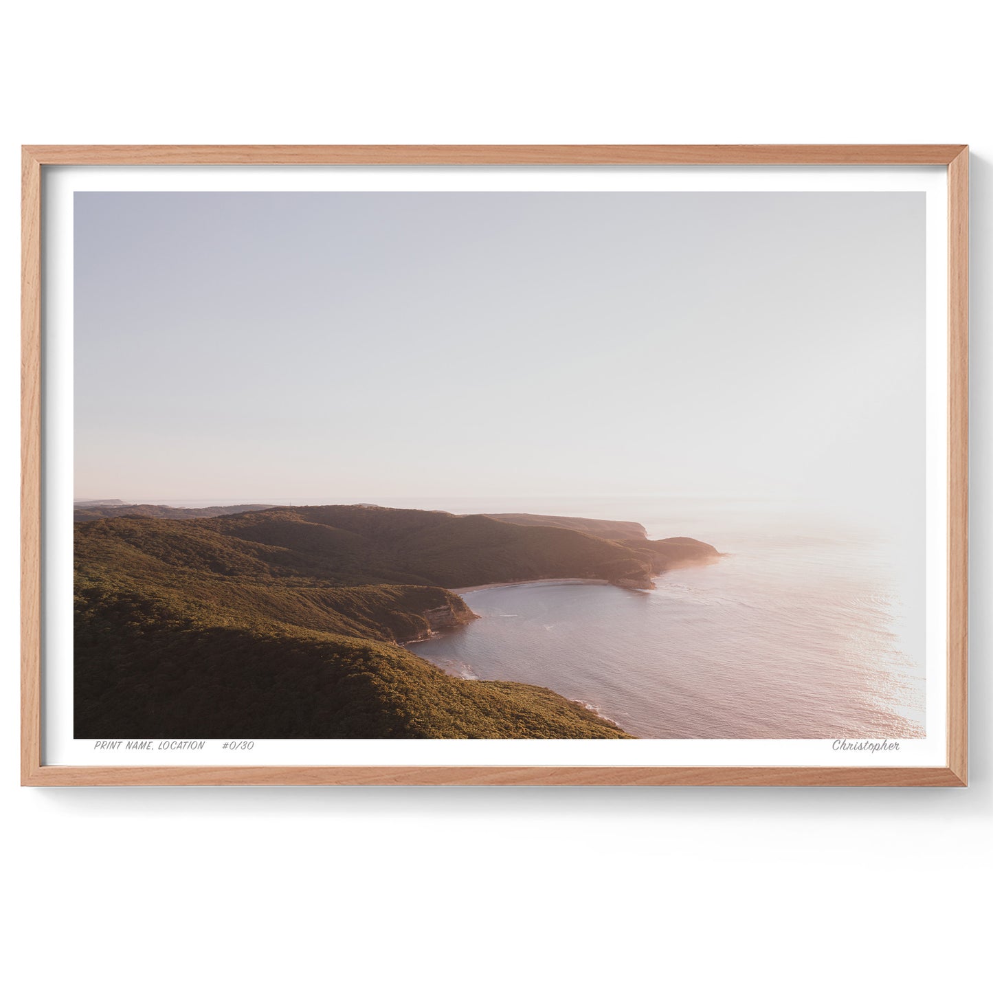 Rays – Aerial Coastal Print of Putty Beach, Central Coast