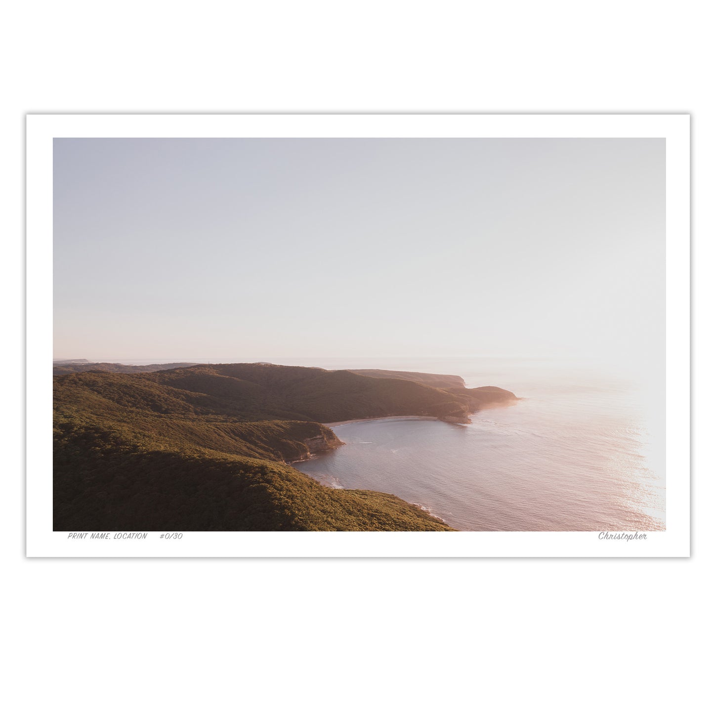 Rays – Aerial Coastal Print of Putty Beach, Central Coast