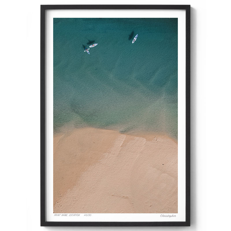 Three – Aerial Print of Red Rock, NSW