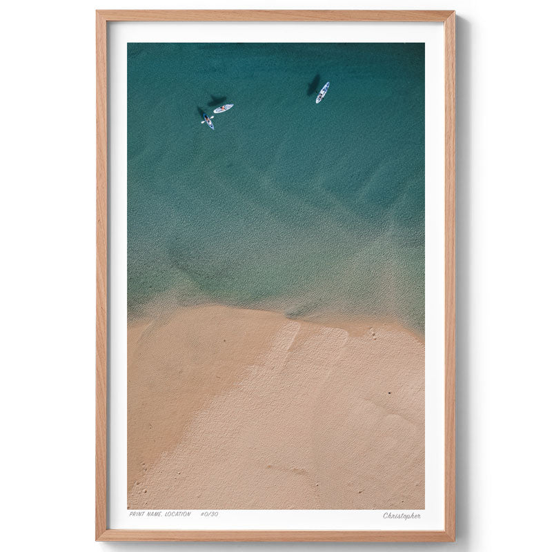 Three – Aerial Print of Red Rock, NSW