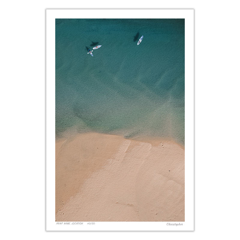 Three – Aerial Print of Red Rock, NSW