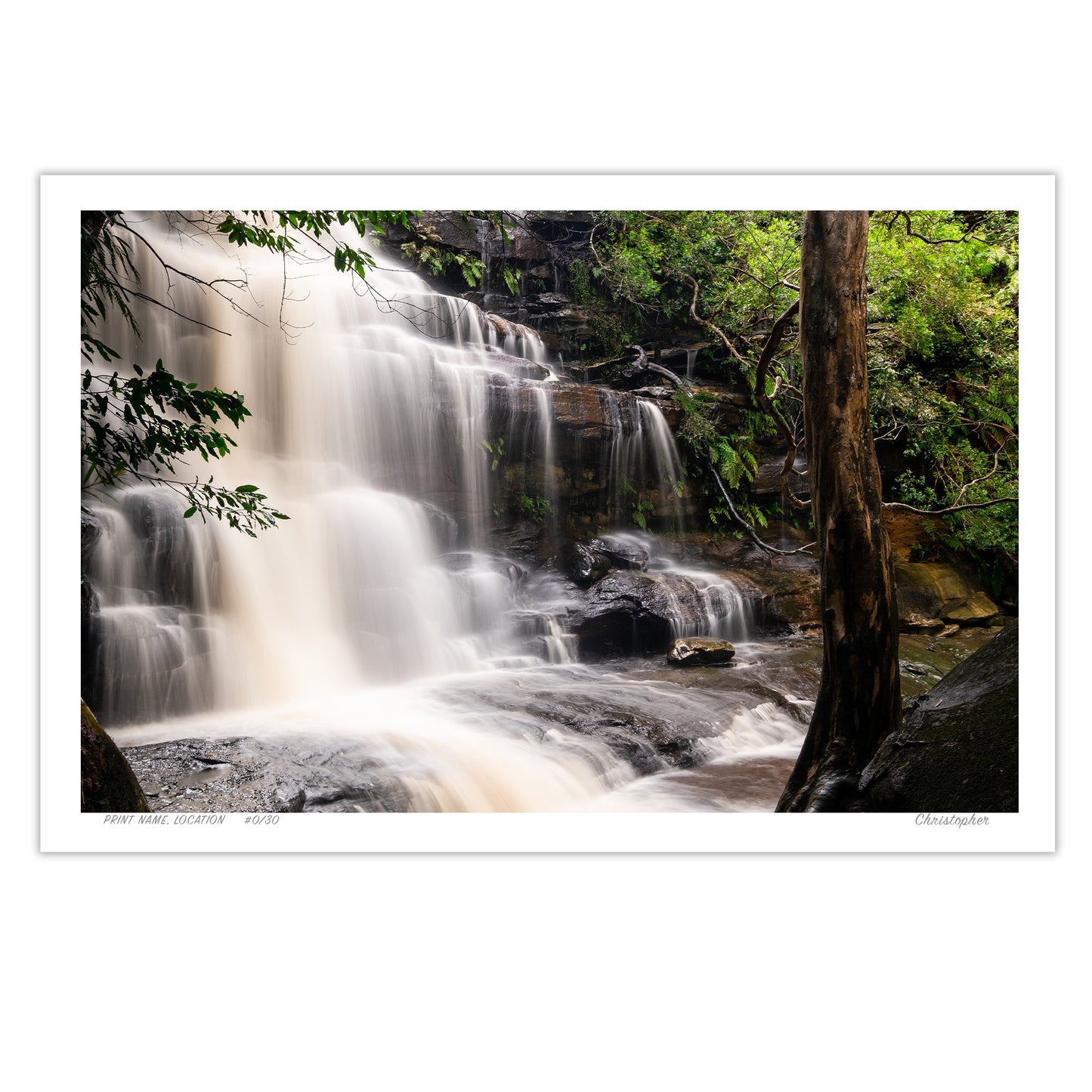 Slow Shutter – Waterfall Print of Somersby Falls, Central Coast