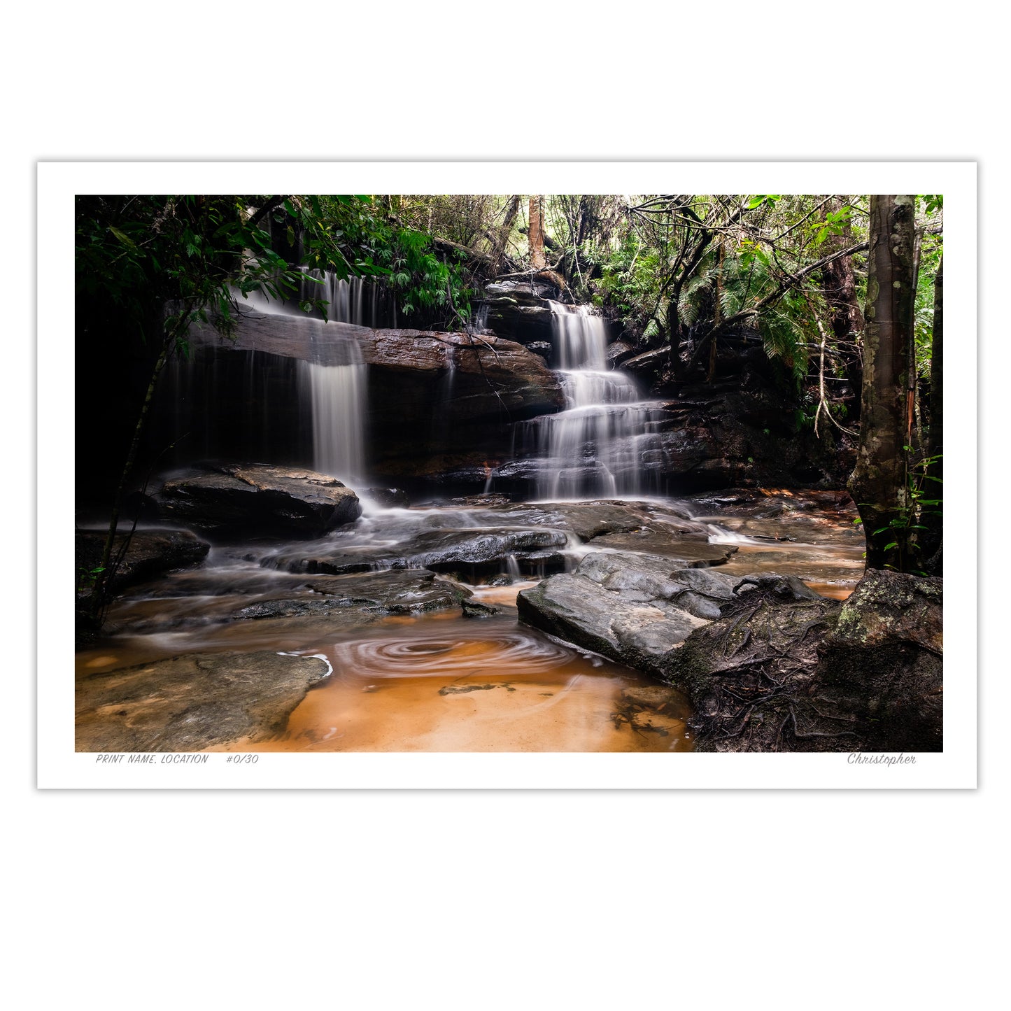 Tranquil Falls – Waterfall Print of Somersby Falls, Central Coast