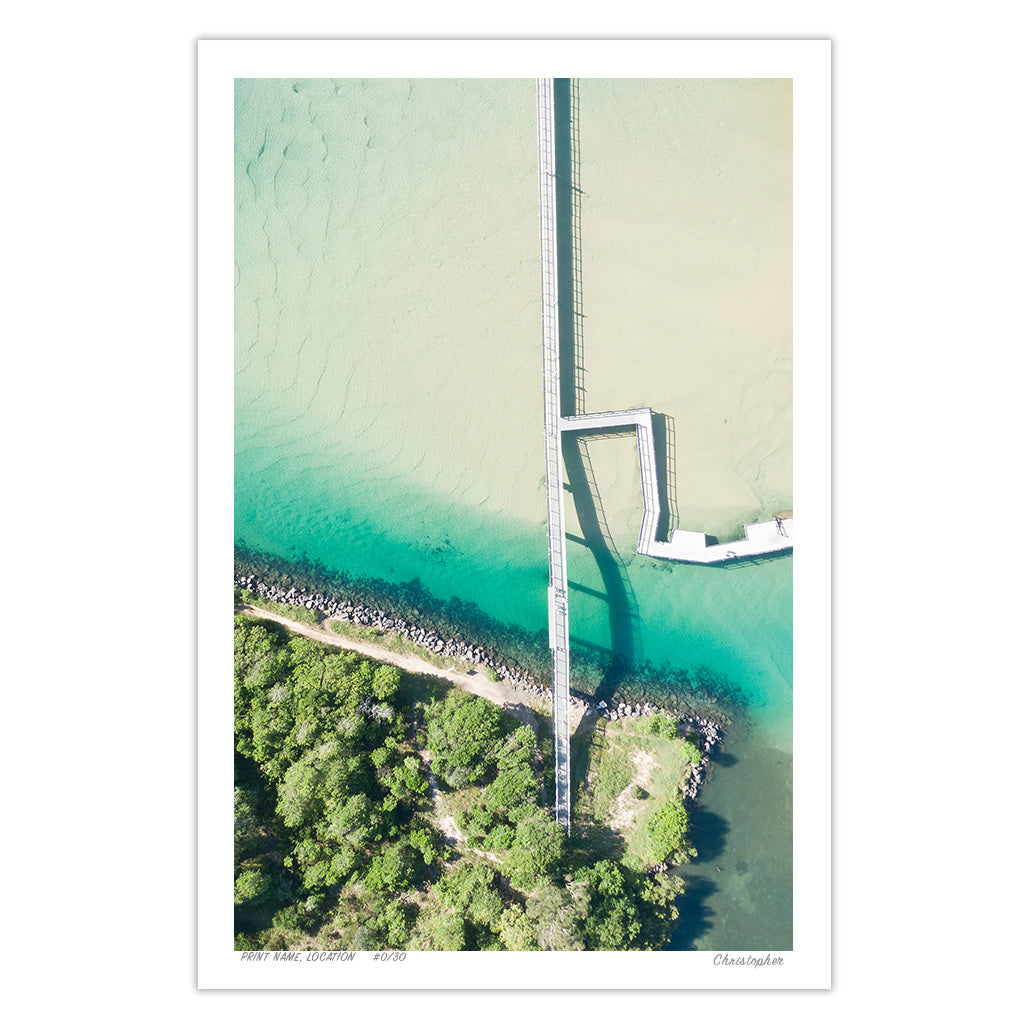 Lakeside - Aerial Coastal Print of South West Rocks, NSW