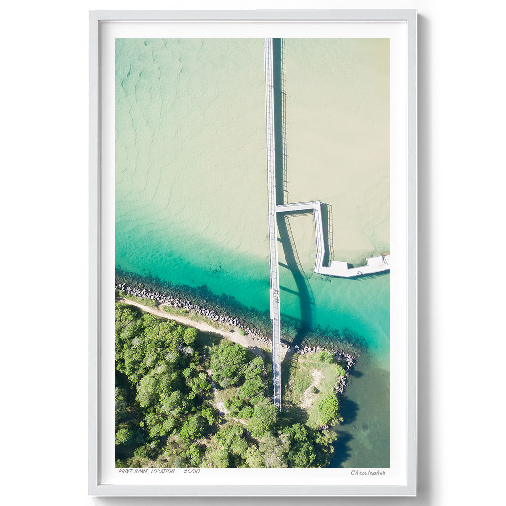 Lakeside - Aerial Coastal Print of South West Rocks, NSW