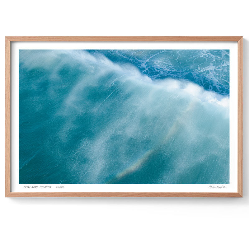 Washed - Aerial Ocean Print of South West Rocks, NSW