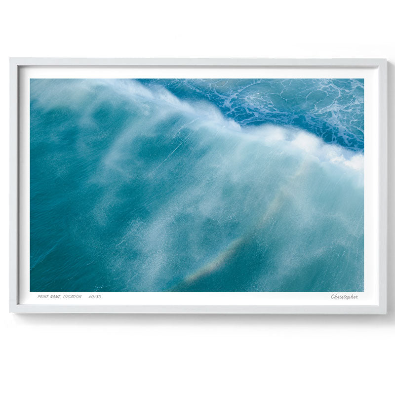 Washed - Aerial Ocean Print of South West Rocks, NSW