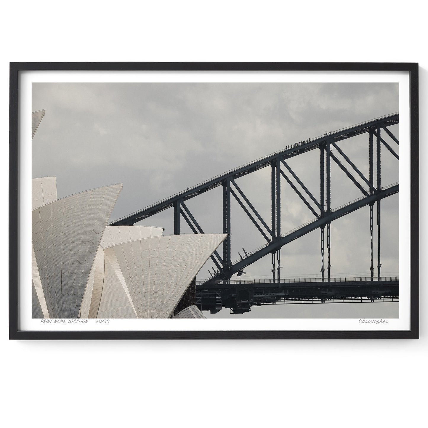 Icons of Sydney - Opera House & Harbour Bridge Print
