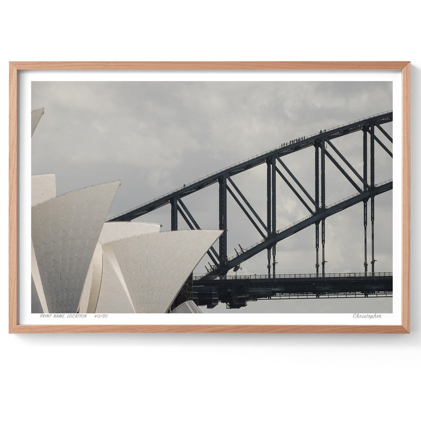 Icons of Sydney - Opera House & Harbour Bridge Print