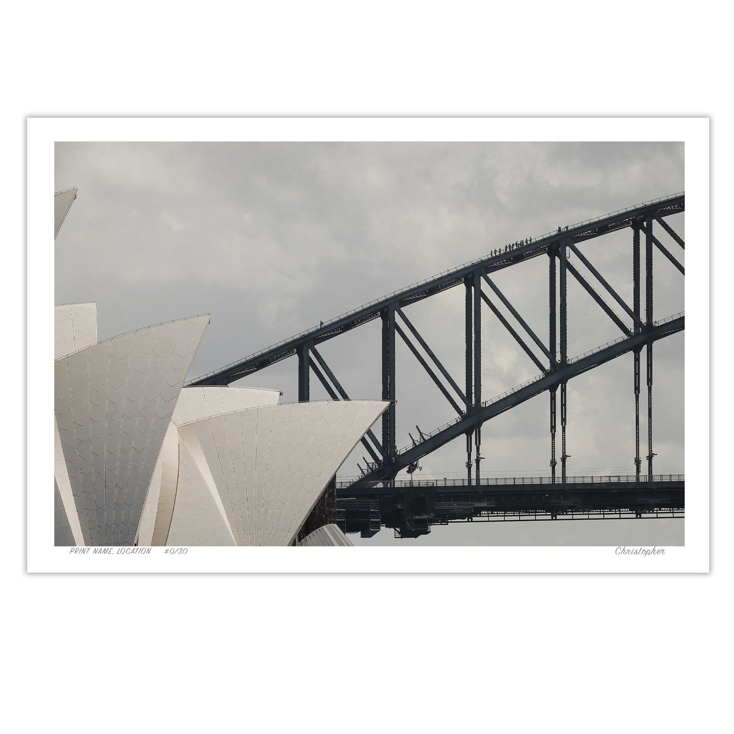 Icons of Sydney - Opera House & Harbour Bridge Print