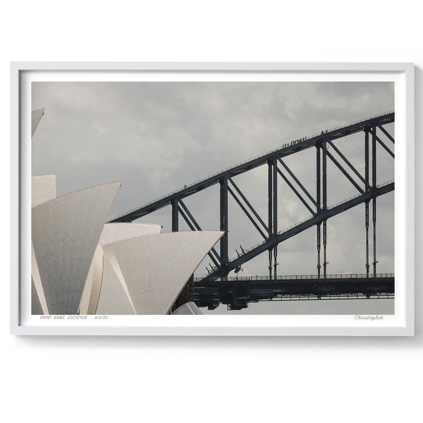Icons of Sydney - Opera House & Harbour Bridge Print