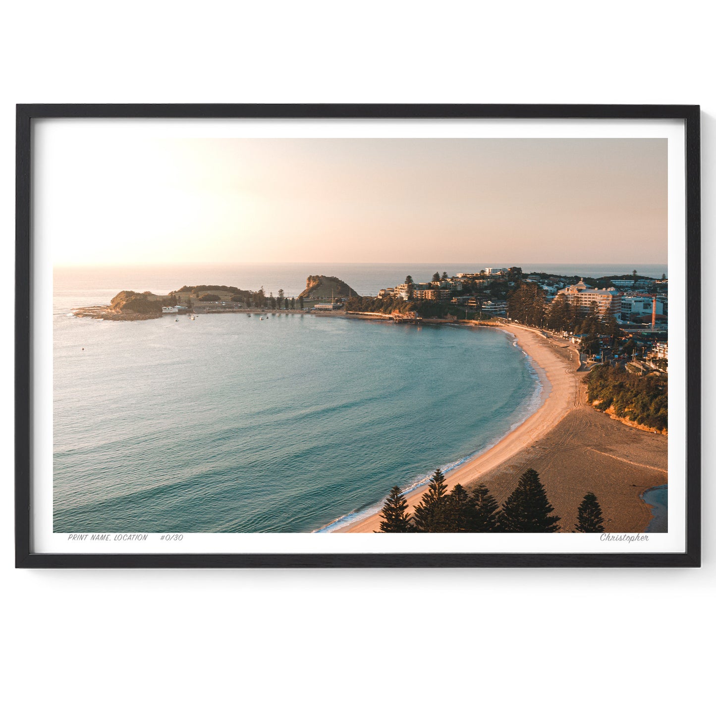 Cove Paradisio – Aerial Coastal Print of Terrigal Beach, NSW
