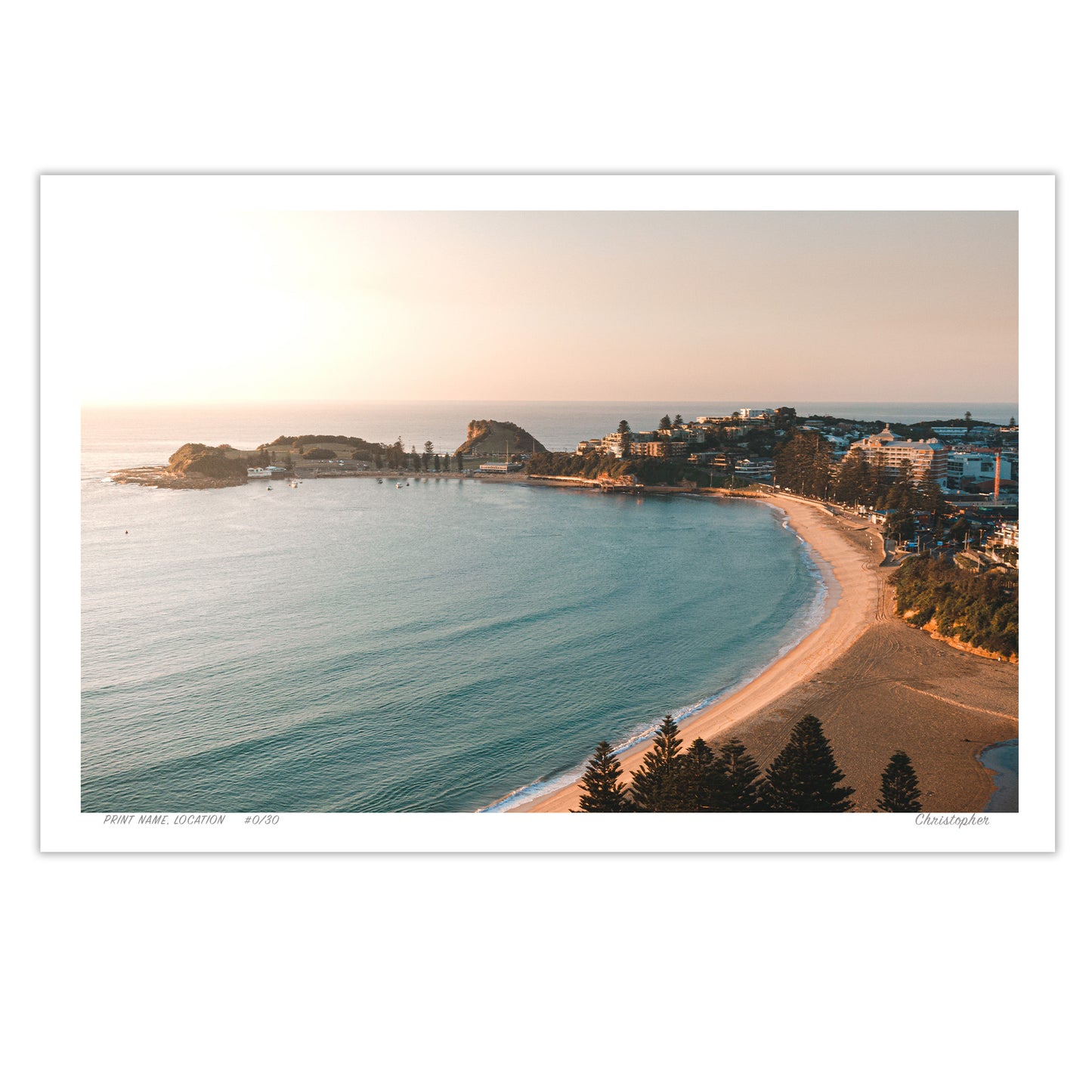 Cove Paradisio – Aerial Coastal Print of Terrigal Beach, NSW