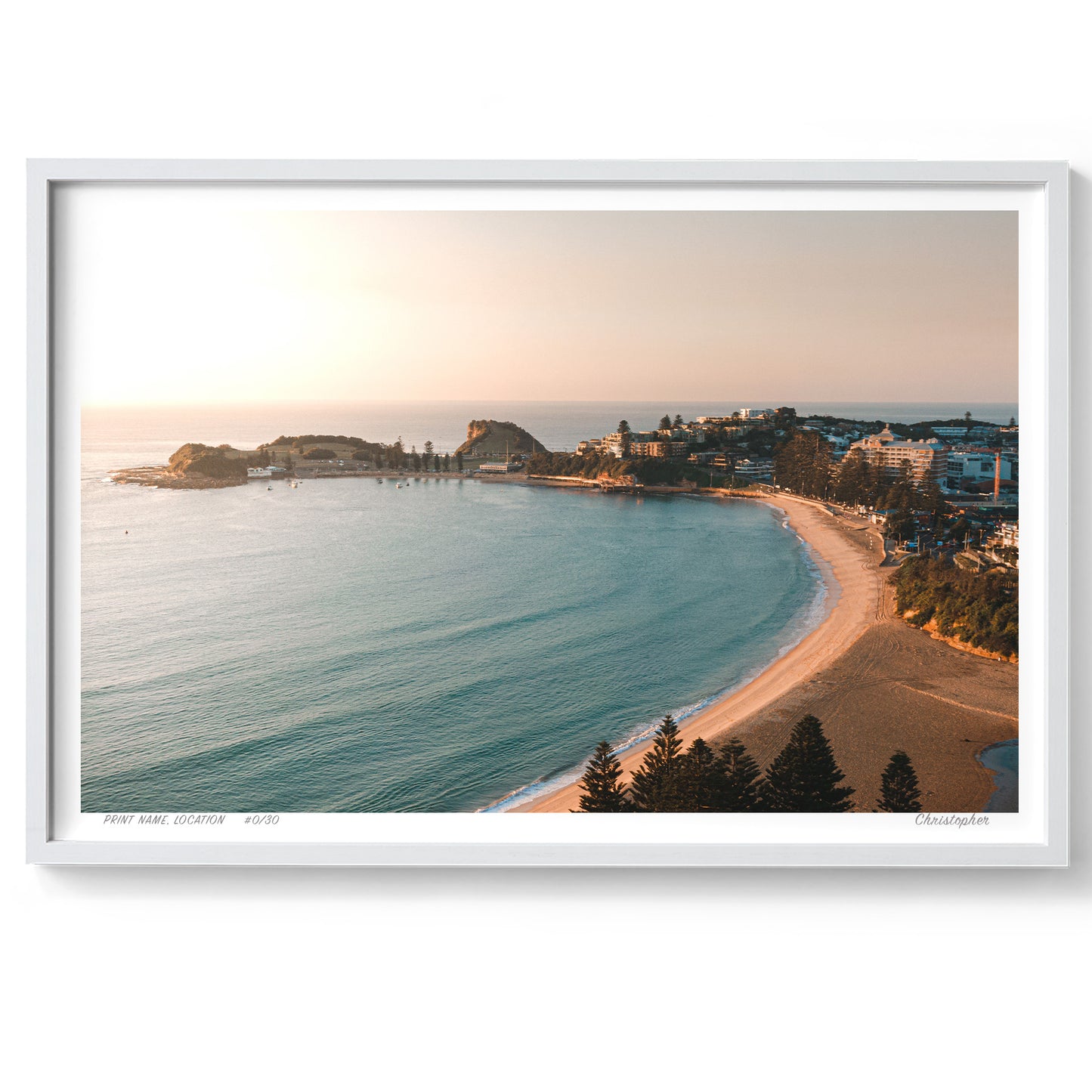 Cove Paradisio – Aerial Coastal Print of Terrigal Beach, NSW
