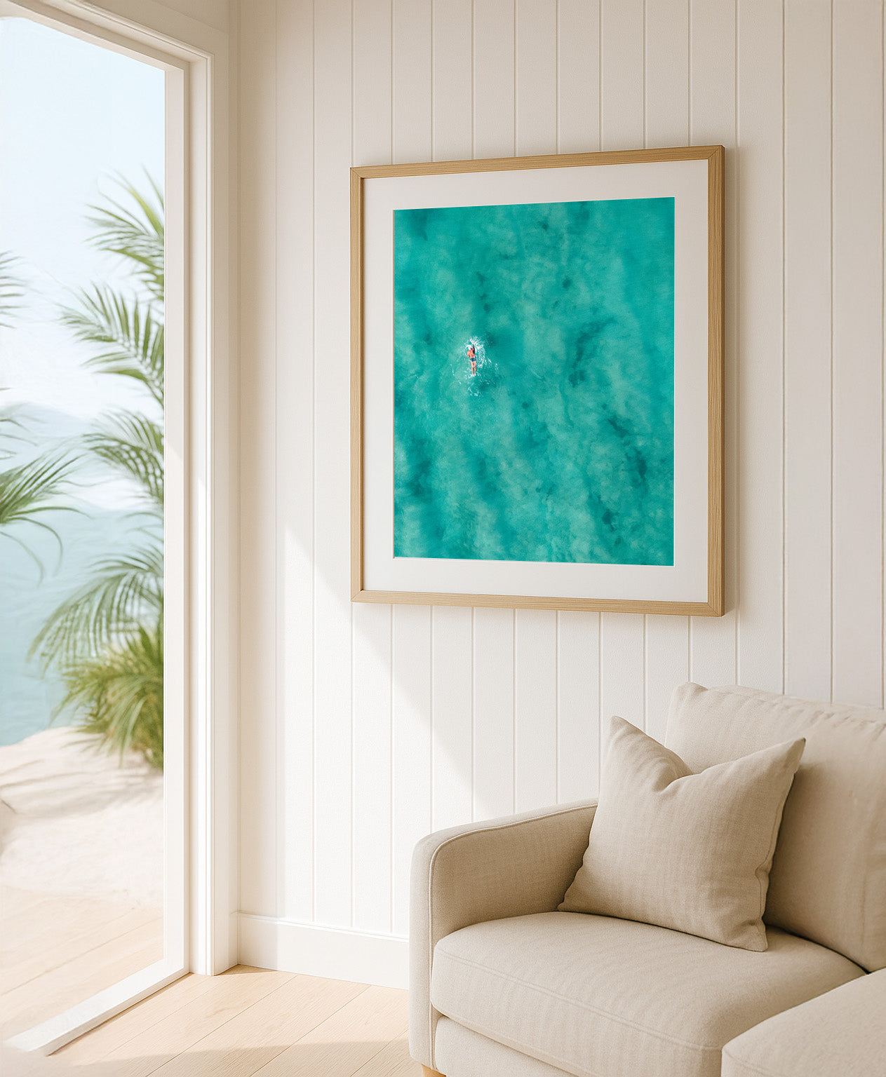 Reach for the Sky – Aerial Coastal Print of Toowoon Bay Beach, NSW