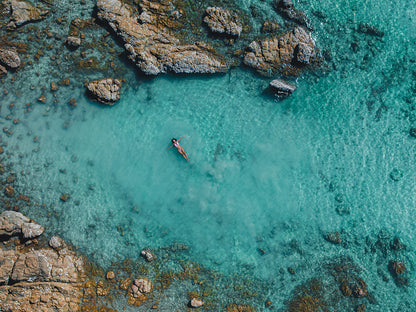A World Away – Aerial Coastal Print of Hideaway, Far North Queensland