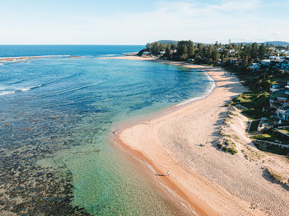 Bay Walks – Aerial Coastal Print of Toowoon Bay Beach, NSW