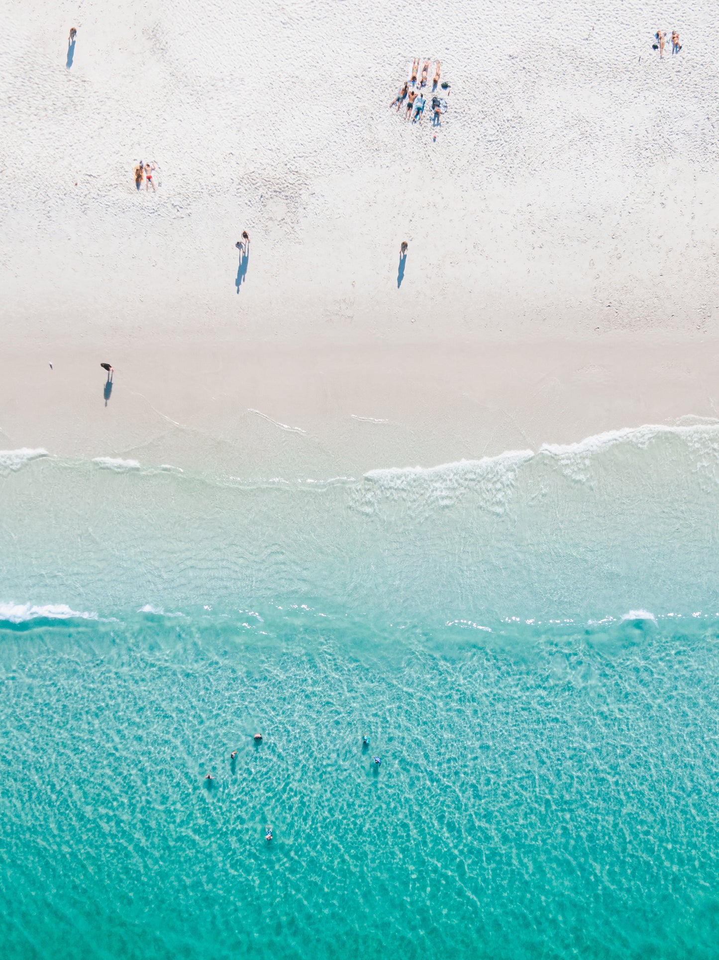 Blue and White - Aerial Print of Hyams Beach, South Coast, NSW