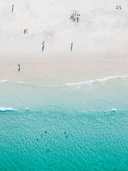 Blue and White - Aerial Print of Hyams Beach, South Coast, NSW