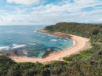 Classic Bateau – Aerial Coastal Print of Bateau Bay, NSW