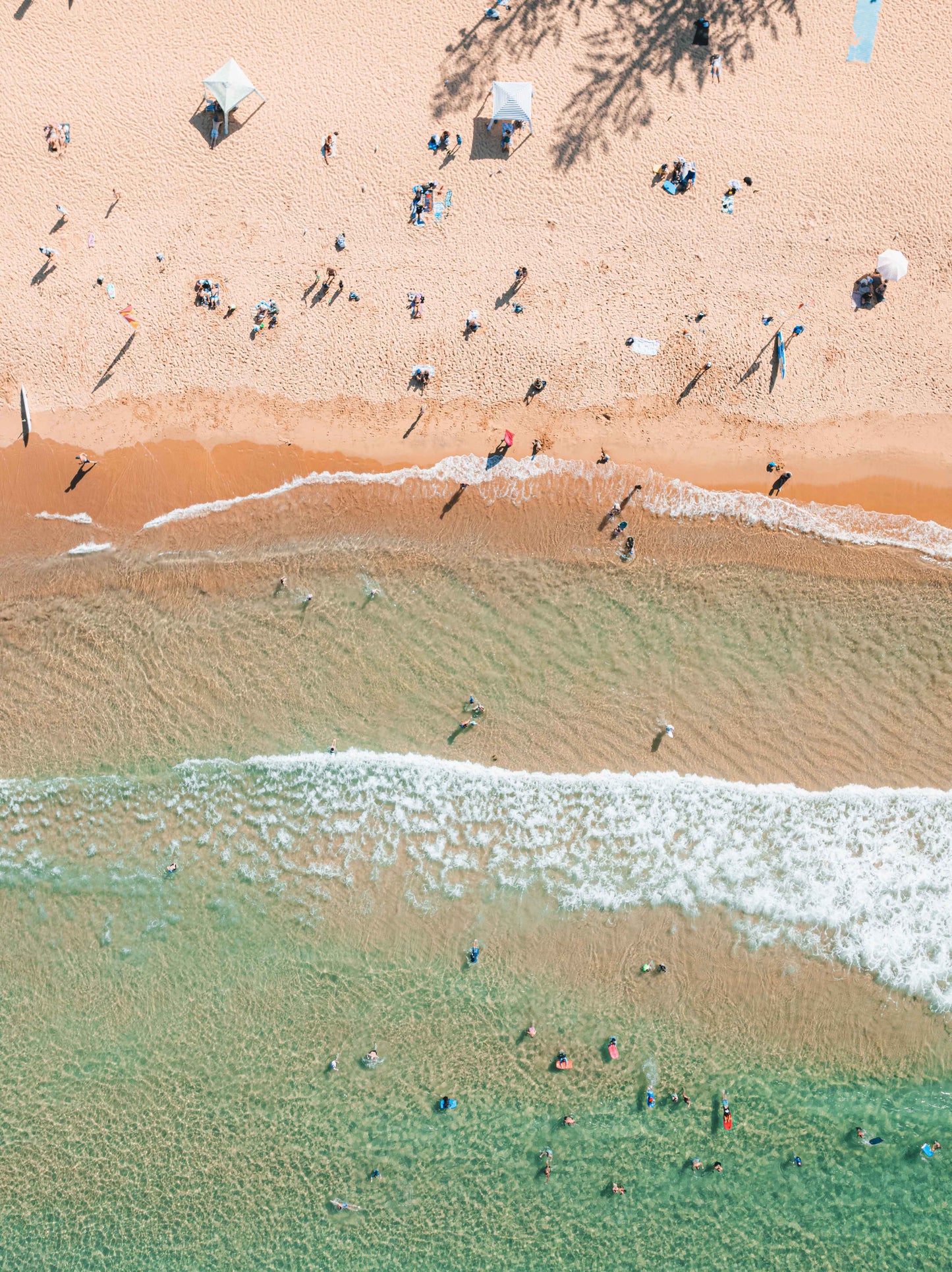 Coast Contrast – Arial Coastal Print of Terrigal Beach, NSW