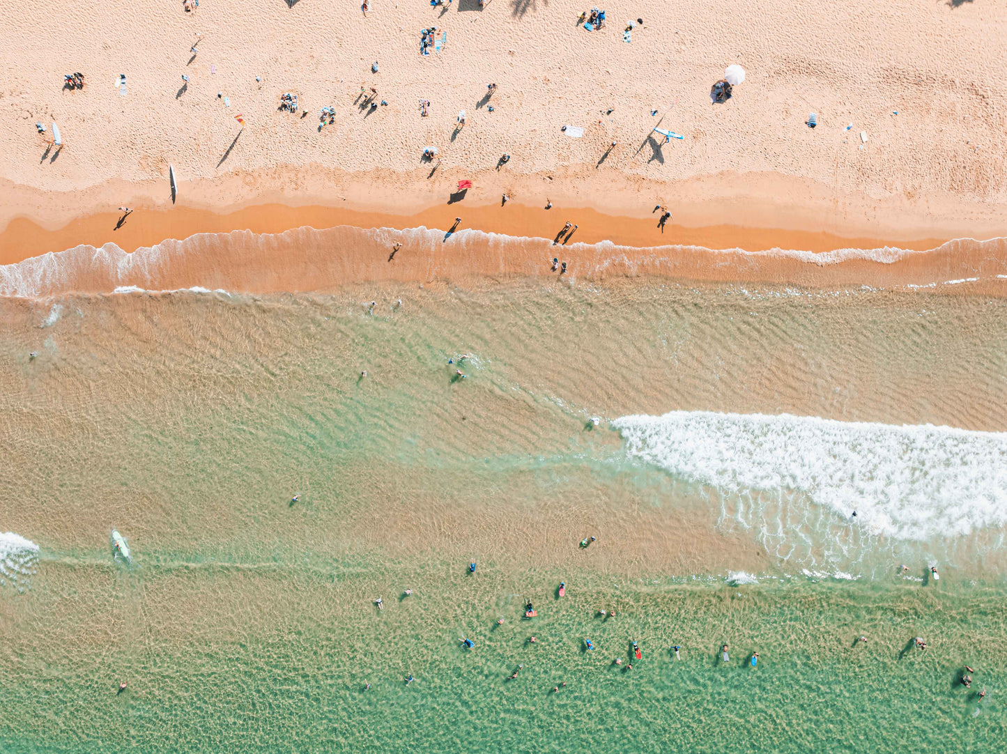 Coastal Contrast – Arial Coastal Print of Terrigal Beach, NSW