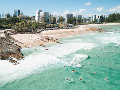 Entry or Exit - Coastal Print of Snapper Rocks, Coolangatta, QLD