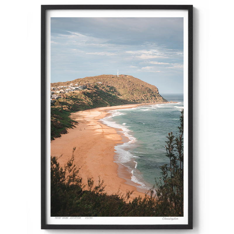 End to End - Surf Print of Forresters Beach, NSW (Copy)