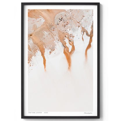 White Lines - Abstract Aerial Print of Norsmen WA , NSW
