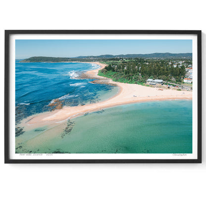 Shapes – Aerial Coastal Print of Toowoon Bay Beach, NSW