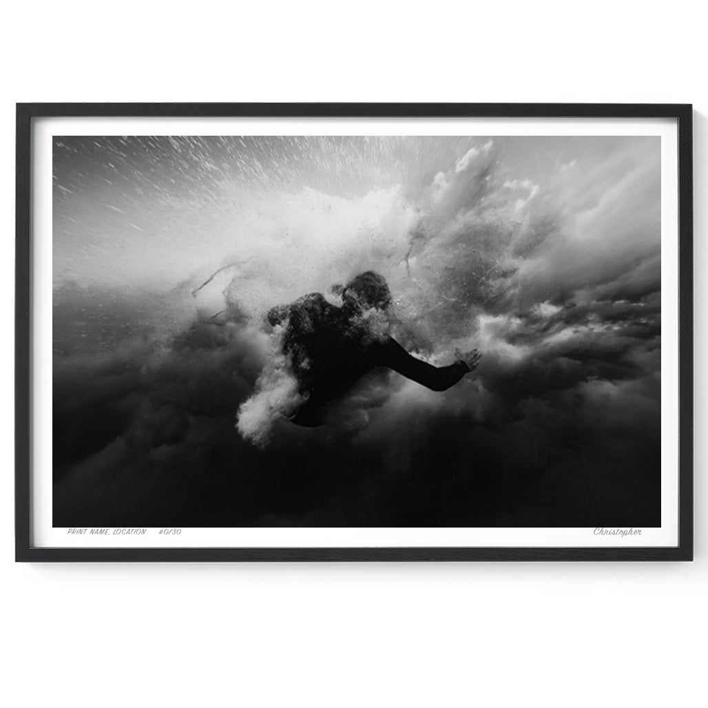 Chaos  - Surf Print of Forresters Beach, NSW