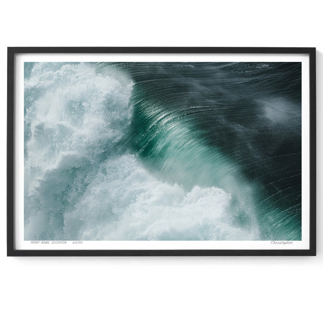 Texture – Aerial Surf Print of Forresters Beach, NSW
