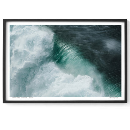 Texture – Aerial Surf Print of Forresters Beach, NSW