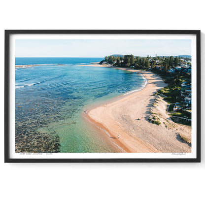 Bay Walks – Aerial Coastal Print of Toowoon Bay Beach, NSW