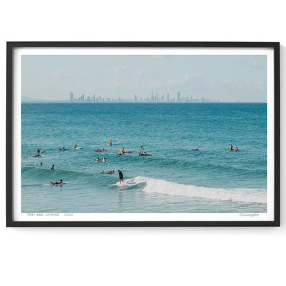 Slow is Fast - Coastal Print of Snapper Rocks, Coolangatta, QLD