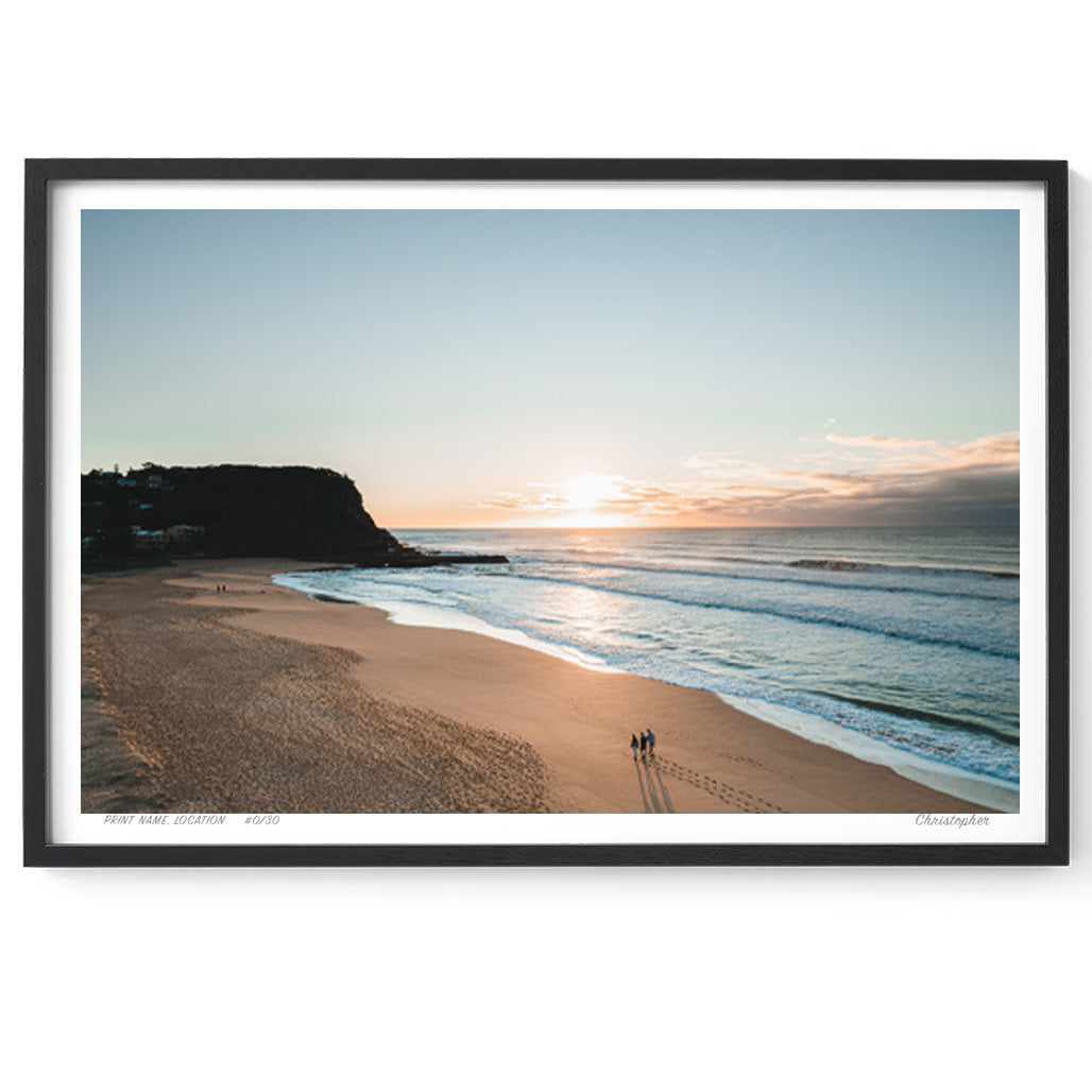 Stroll – Aerial Coastal Print of North Avoca, NSW