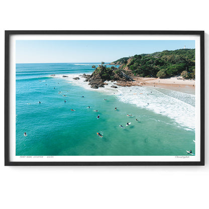 Next Up – Aerial Print of Byron Bay Beach, NSW